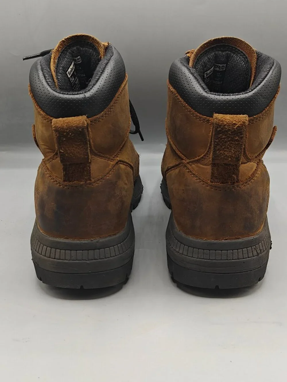 Timberland PRO Montauk 6 Inch Steel Toe Brown Leather Work Boots Men's Size 12M